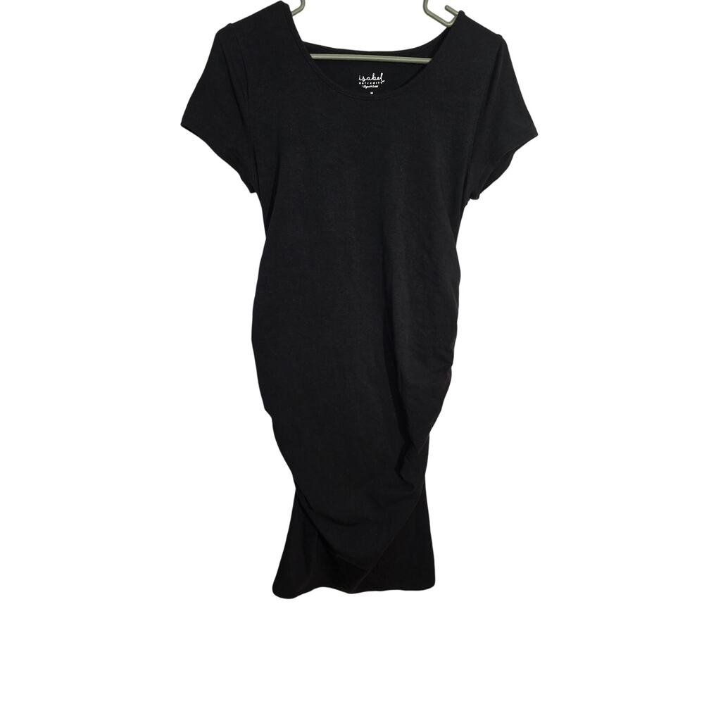 Isabel Maternity Body Con Black Dress Size M